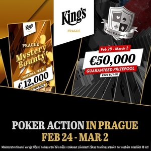 Týden v King's Prague: ČPT o €50.000 a Mystery Bounty Týden v King's Prague: ČPT o €50.000 a Mystery Bounty