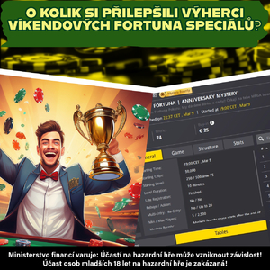 Fortuna Poker: O kolik si přilepšili výherci víkendových Fortuna speciálů? Fortuna Poker: O kolik si přilepšili výherci víkendových Fortuna speciálů?