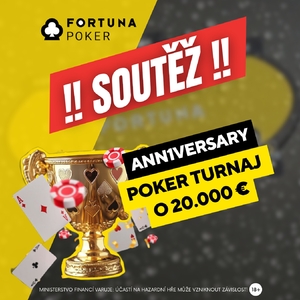 SOUTĚŽ  o vstup do největšího Fortuna Poker Specialu s GTD €20 000!
