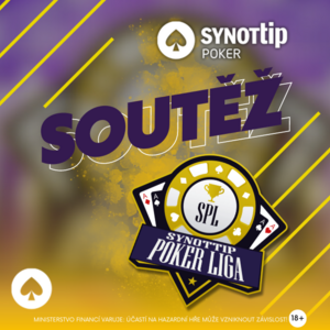 SOUTĚŽ o jeden vstup do březnového turnaje SPL MAJOR s garancí 800 000 Kč na Synottip Pokeru SOUTĚŽ o jeden vstup do březnového turnaje SPL MAJOR s garancí 800 000 Kč na Synottip Pokeru
