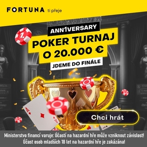 Fortuna Poker: V neděli konečně dorazí výroční turnaj o €20 000! Fortuna Poker: V neděli konečně dorazí výroční turnaj o €20 000!