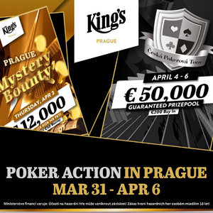 King's Prague: Tento týden jede ČPT o €50.000! King's Prague: Tento týden jede ČPT o €50.000!