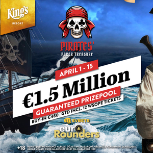 King's Resort: Piráti se vrací do Rozvadova, v truhle plné tajemných odměn najdeme Main Event s garancí €1.500.000 King's Resort: Piráti se vrací do Rozvadova, v truhle plné tajemných odměn najdeme Main Event s garancí €1.500.000
