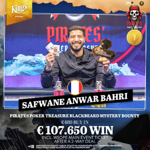 King's Resort Pirates Mystery: Jakub Štěrba bral přes půl milionu! Vítězem Safwane Bahri King's Resort Pirates Mystery: Jakub Štěrba bral přes půl milionu! Vítězem Safwane Bahri