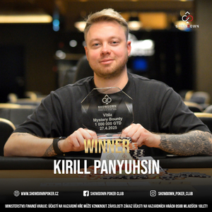 Showdown PC: Mystery Bounty 1 milion GTD vyhrál Kirill Panyuhsin. Jaroslav Malý vytáhl kilo za bounty!
