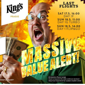 King's Prague BIG50: Tomáš Hrstka vede. Dnes máte poslední šanci využít overlay! King's Prague BIG50: Tomáš Hrstka vede. Dnes máte poslední šanci využít overlay!