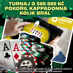 Synottip Poker: Turnaj o 500 000 Kč pokořil KappaDonna. Kolik bral? Synottip Poker: Turnaj o 500 000 Kč pokořil KappaDonna. Kolik bral?
