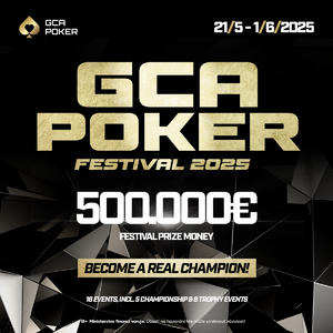 GCA Poker Festival příští týden pokračuje Main Eventem o pět milionů korun!