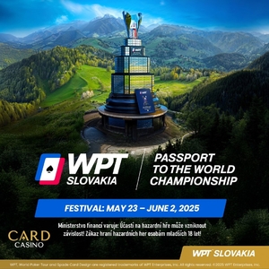 Card Casino Šamorín: Ve středu startuje WPT Mystery Bounty, od čtvrtku se hraje WPT Slovakia Main Event