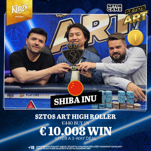 King’s Resort: Slušný výkon! Čech Tinh Luong byl v $ZTO$ ART High Rolleru blízko dealu King’s Resort: Slušný výkon! Čech Tinh Luong byl v $ZTO$ ART High Rolleru blízko dealu
