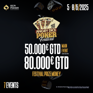 Grand Casino Aš: Angry Dice se vrací a garantuje €80.000. A pozor! Začíná se už zítra