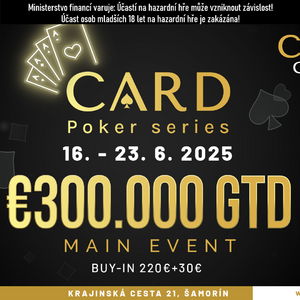 Card Casino Šamorín: O více než 9.000.000 Kč se bude hrát od 17. června na festivalu Card Poker Series Card Casino Šamorín: O více než 9.000.000 Kč se bude hrát od 17. června na festivalu Card Poker Series
