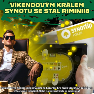 Online poker: Víkendovým králem Synotu se stal Riminii8. Vyhrál sobotní major a v nedělním byl třetí! Online poker: Víkendovým králem Synotu se stal Riminii8. Vyhrál sobotní major a v nedělním byl třetí!