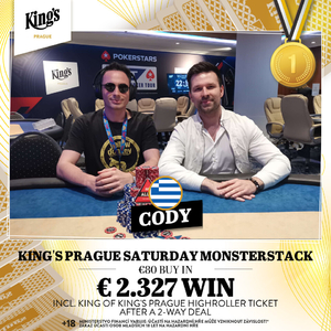 King's Prague: Petr Černíček v dealu Saturday Monsterstacku