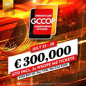 King’s Resort: pořádně nabitý závěr července, na Rozvadově startuje GCCOP German Clubs Championship Of Poker