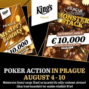 King’s Prague: Pokerové prázdniny nekončí, pojď si vybrat z nabídky turnajů tohoto týdne!