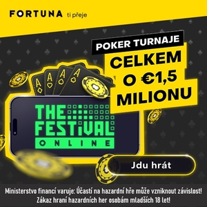 Fortuna Poker: The Festival Online – nadílka tradičních i speciálních formátů s celkovou GTD €1 500 000!