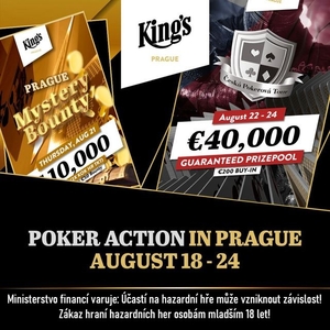 King’s Prague: Do Prahy míří Česká Pokerová Tour s garancí €40.000