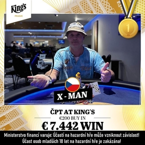 King's Prague: Srpnové vydání České Pokerové Tour vyhrál Xman! Kteří další Češi si namastili kapsu?