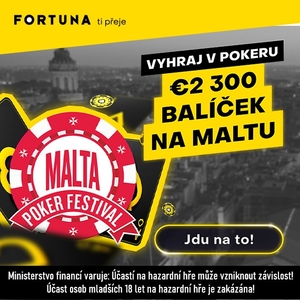 Fortuna Poker: Vystepuj si od €0,25 pokerový výlet na Malta Poker Festival!