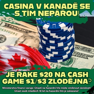 Je Rake $20 na cash game $1/$3 zlodějna? Casina v Kanadě se s tím nepářou! Je Rake $20 na cash game $1/$3 zlodějna? Casina v Kanadě se s tím nepářou!