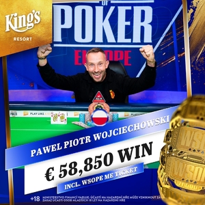 WSOPE: První náramek putuje do Polska, David Eiselt postupuje v eventu #2 King’s Million WSOPE: První náramek putuje do Polska, David Eiselt postupuje v eventu #2 King’s Million
