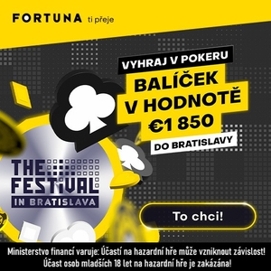 Fortuna Poker - Zkusíte vyhrát peckový balíček na The Festival Bratislava?