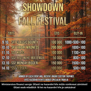Showdown Poker Club: Podzimní festival coming soon!