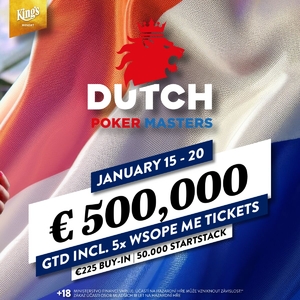 King’s Resort: Prvními domácími semifinalisty Dutch Poker Masters jsou Adam Varyš a Kamil Janeček