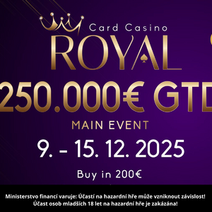 Card Casino Šamorín: série Royal s garancí €250.000 již brzy!