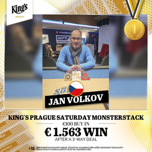 King´s Prague: nejvyšší odměnu ze Saturday Monsterstack si odnesl Jan Volkov
