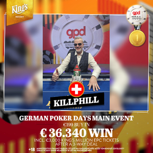 King’s Resort: Marian Rác dokráčel do Top 10 GPD Main Eventu