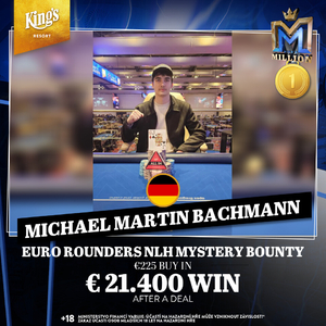 King’s Resort: Eiselt s Volkovem na titul v Euro Rounders Mystery Bounty nedosáhli, Filip Mikuláš vede českou družinu v KM ME