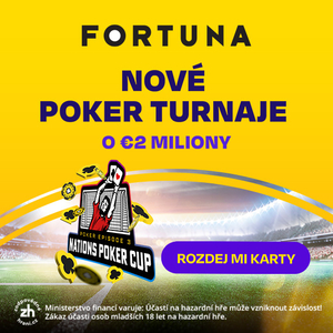 Fotbalová horečka a pokerové miliony na Fortuně v rámci Nations Poker Cupu