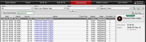 Pokerman Steps league na PokerStars.com Pokerman Steps league na PokerStars.com