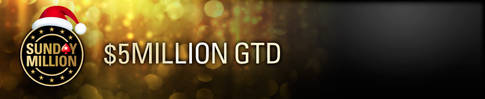 PokerStars Sunday Million s garancí $5.000.000 PokerStars Sunday Million s garancí $5.000.000