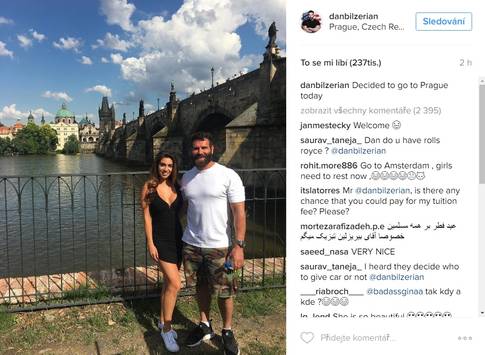 dan bilzerian v Praze