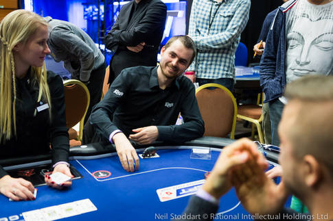 Martin Kabrhel během své poslední ruky EPT Prague Martin Kabrhel během své poslední ruky EPT Prague