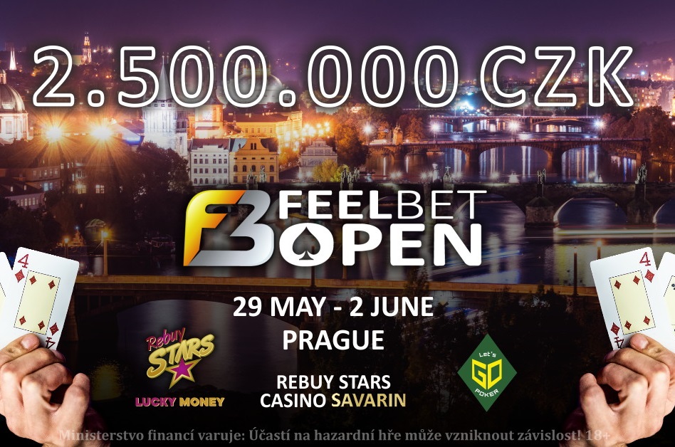 FeelBet Open s odměnami 2.500.000 Kč od středy Savarinu FeelBet Open s odměnami 2.500.000 Kč od středy Savarinu