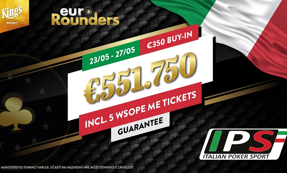 Takovou Itálii King's ještě nezažilo, €350 IPS Main Event garantuje €551.750 Takovou Itálii King's ještě nezažilo, €350 IPS Main Event garantuje €551.750