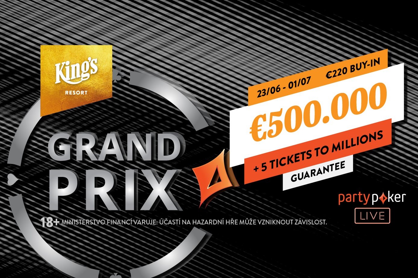 Další party je za rohem! Rozvadovská €220 Grand Prix garantuje €551.500 Další party je za rohem! Rozvadovská €220 Grand Prix garantuje €551.500