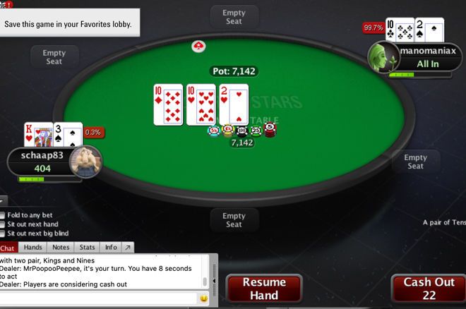 Sbohem, variance? PokerStars testují novinku All-In Cash Out Sbohem, variance? PokerStars testují novinku All-In Cash Out