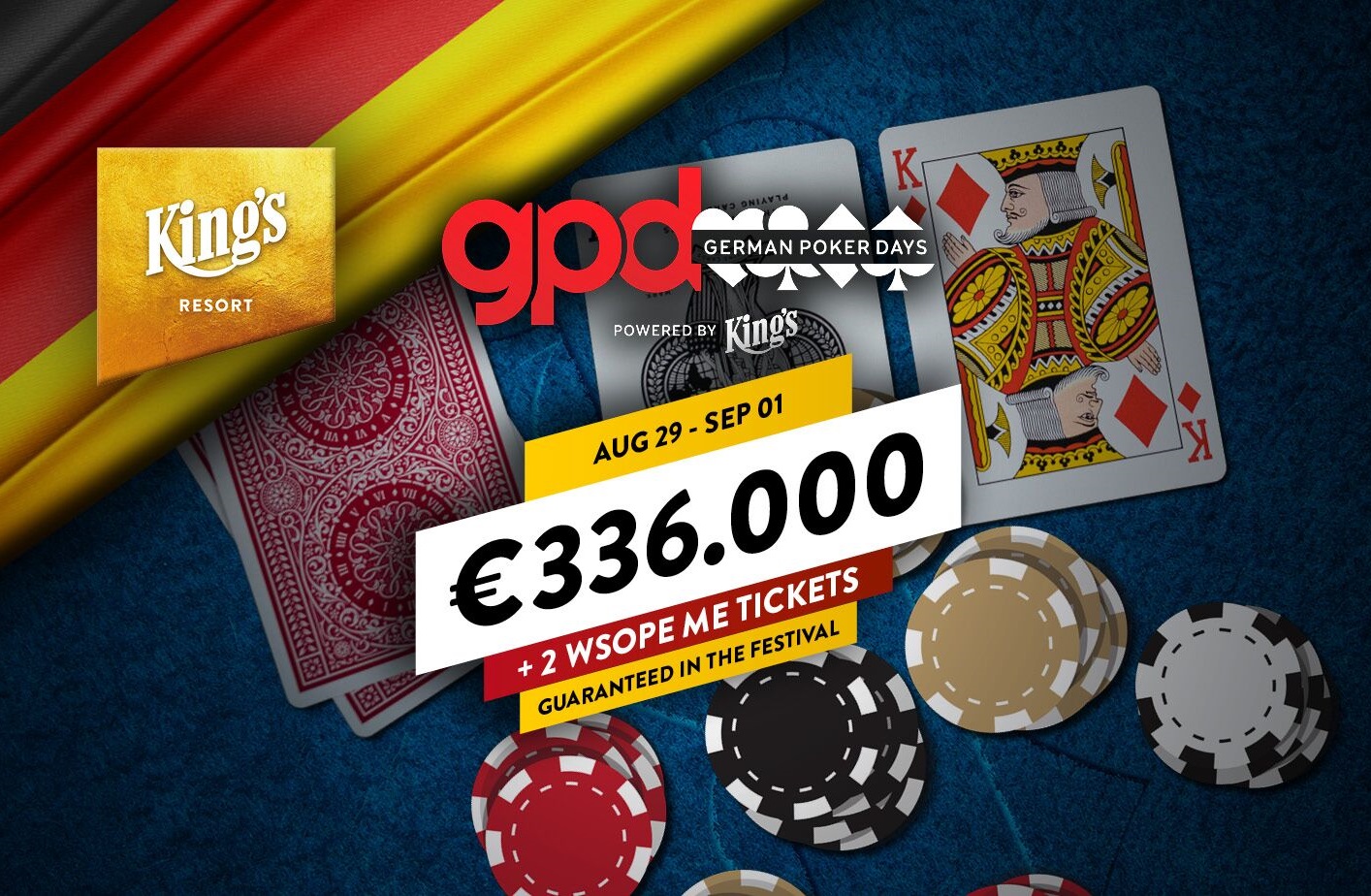 Populární GPD se vrací do King's, €175 Main Event garantuje €270.700 Populární GPD se vrací do King's, €175 Main Event garantuje €270.700