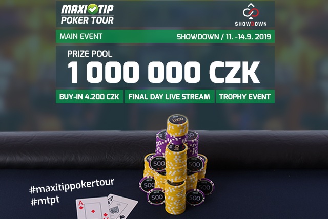 Záznam finále 4.200 Kč Maxitip Poker Tour Main Eventu Záznam finále 4.200 Kč Maxitip Poker Tour Main Eventu