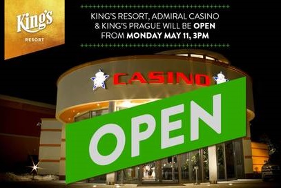 Tisková zpráva: King's Resort znovu otevře již 11. května Tisková zpráva: King's Resort znovu otevře již 11. května