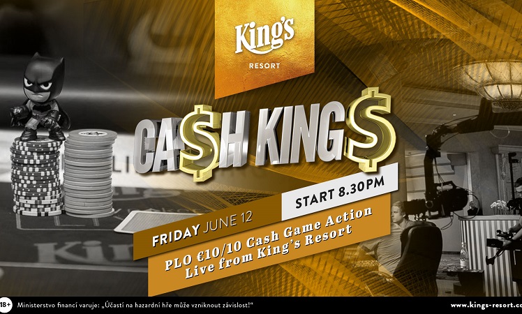 Záznam: Během pátečních Cash King's se hraje €10/€10 Pot-Limit Omaha Záznam: Během pátečních Cash King's se hraje €10/€10 Pot-Limit Omaha