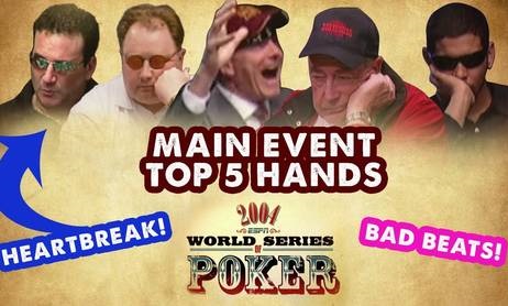 Na úsvitu pokerového boomu. Koukněte na top 5 hand Main Eventů 2004 a 2005 Na úsvitu pokerového boomu. Koukněte na top 5 hand Main Eventů 2004 a 2005