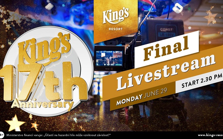 Záznam finále €170 King's 17th Anniversary, €29.193 pro vítěze Záznam finále €170 King's 17th Anniversary, €29.193 pro vítěze
