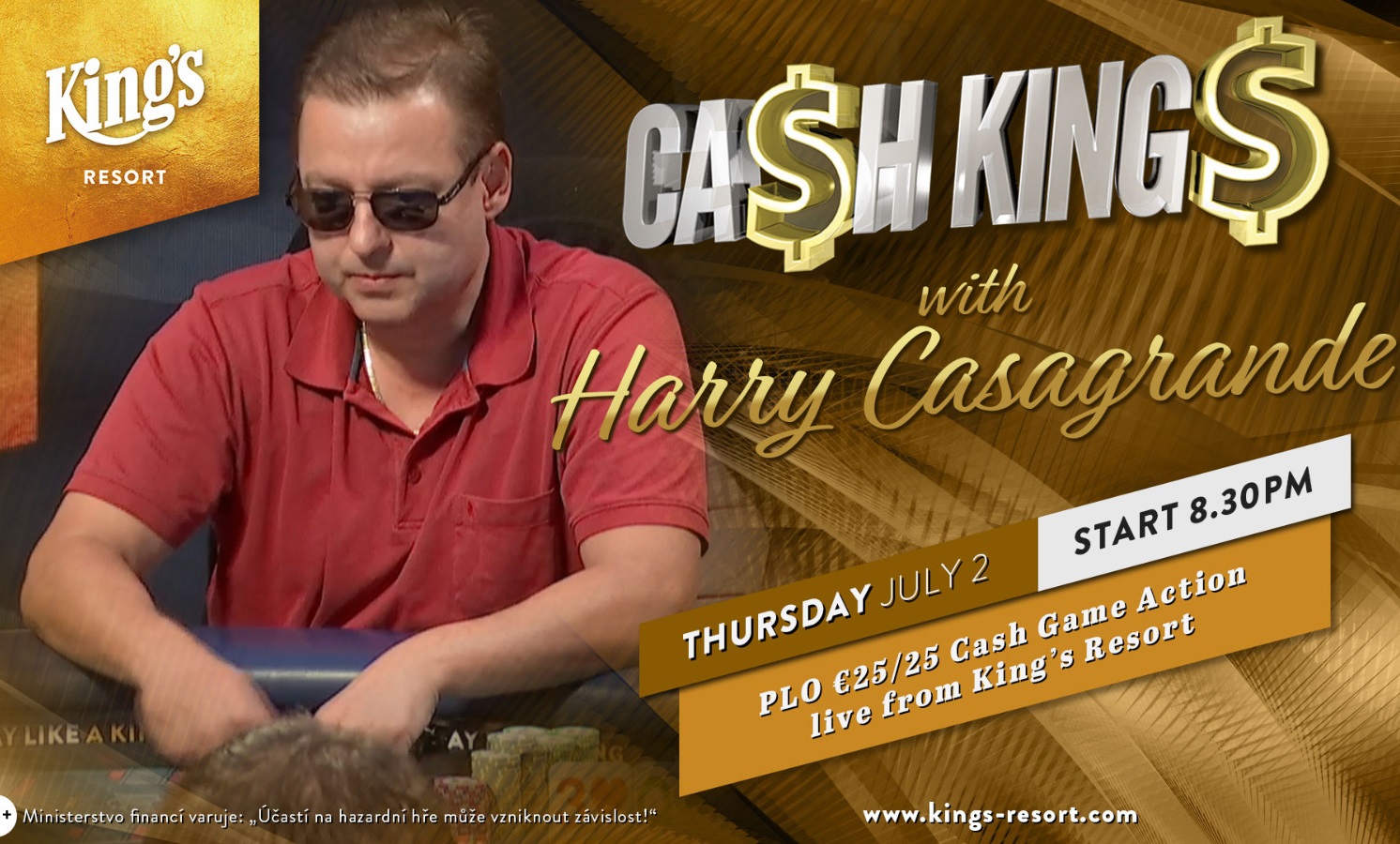 Záznam €25/€25 Pot-Limit Omaha Cash Kings Záznam €25/€25 Pot-Limit Omaha Cash Kings