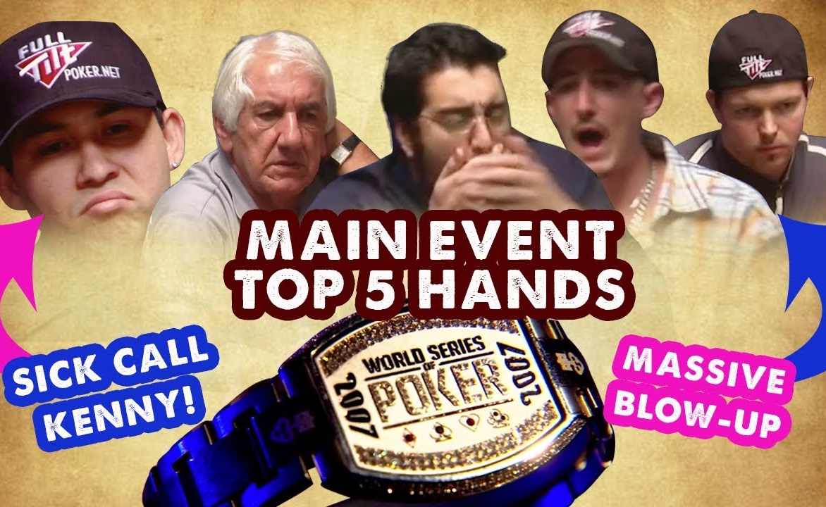 Podívejte se na top 5 hand WSOP Main Eventu 2007
